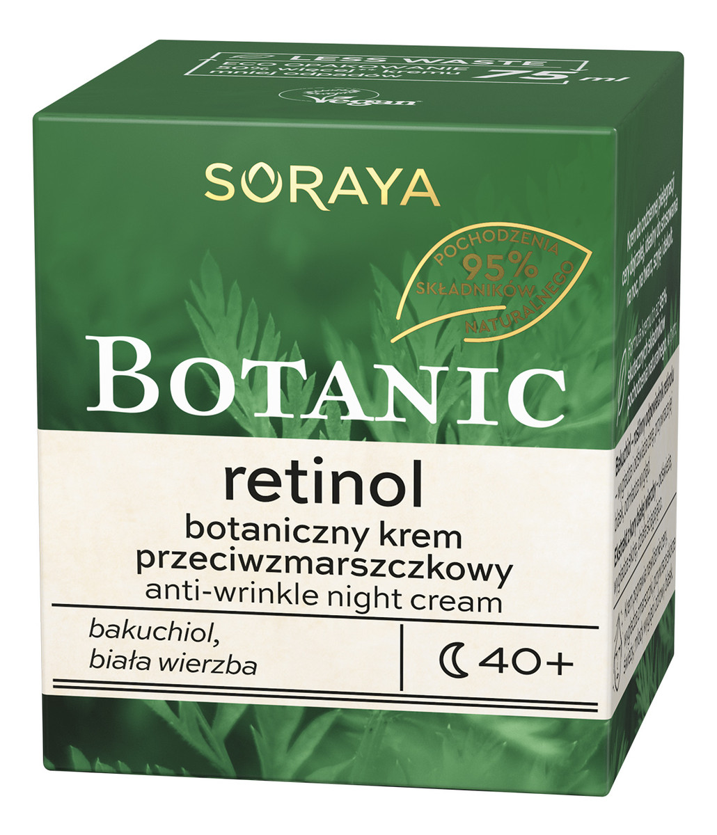 Retinol 40+ botaniczny krem przeciwzmarszczkowy na noc