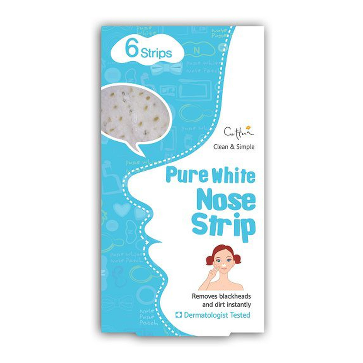 Cettua Pure White Nose Strip 6 pasków oczyszczających