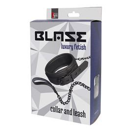 Blaze collar and leash obroża ze smyczą black