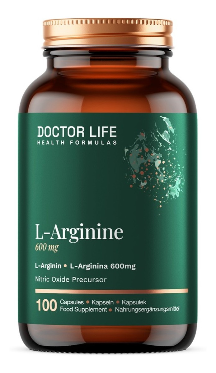 L-arginine 600mg suplement diety 100 kapsułek