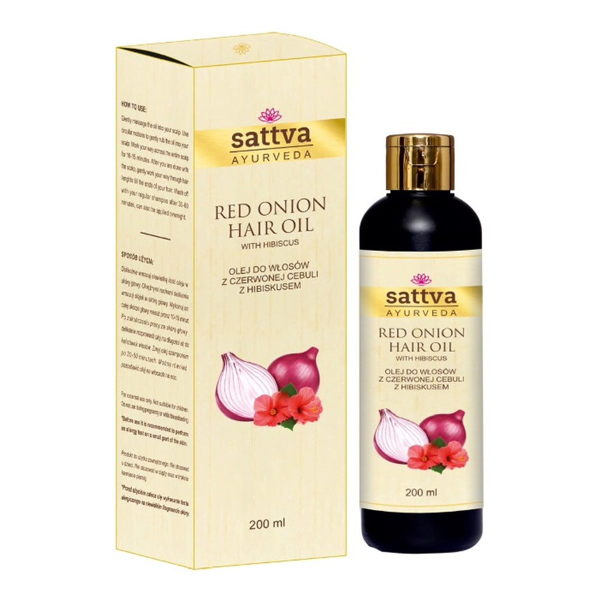 Sattva Hair oil olej do włosów z czerwonej cebuli red onion 200ml