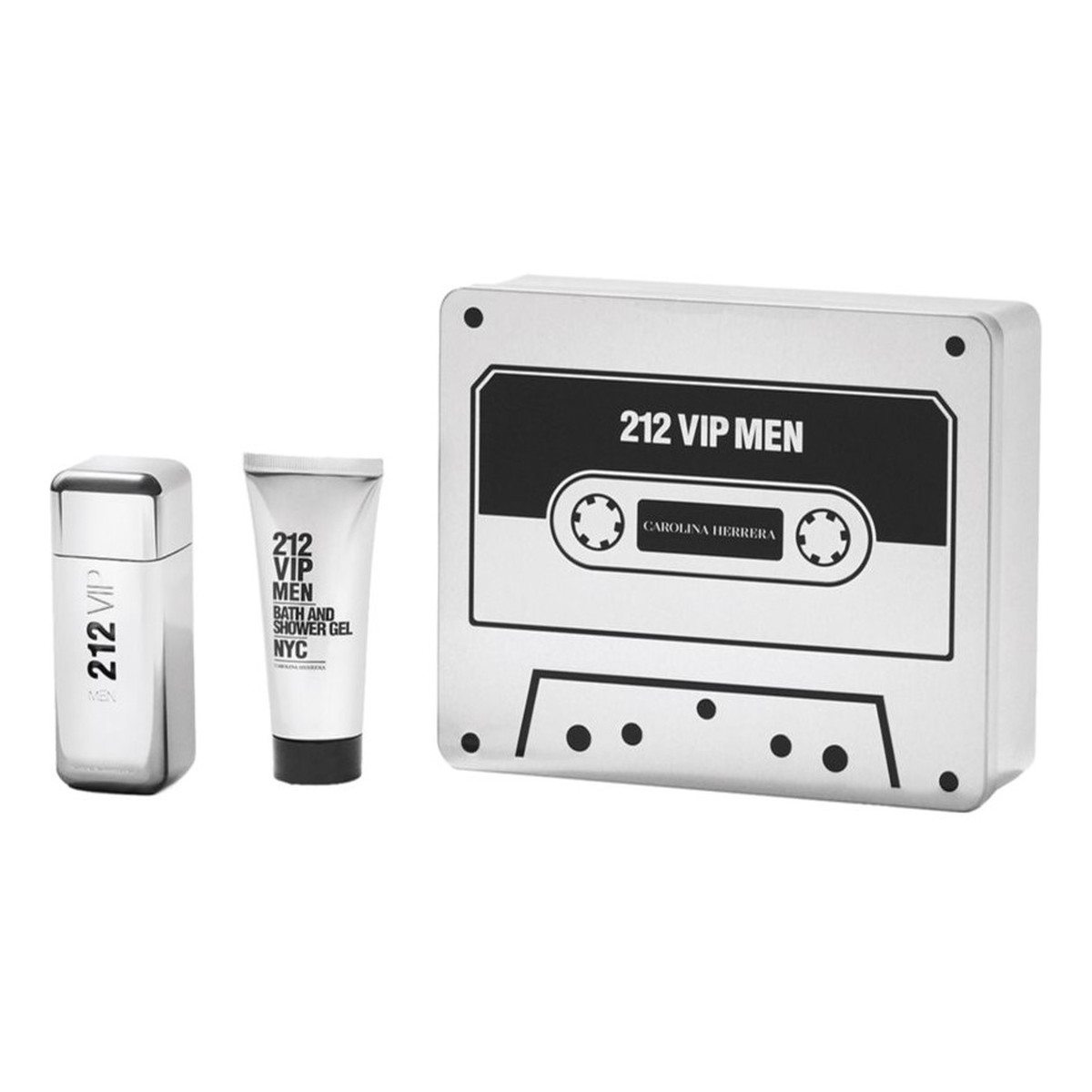 Carolina Herrera 212 VIP Men Zestaw woda toaletowa spray 100ml + żel pod prysznic 100ml