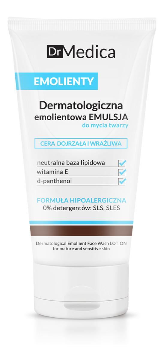 Dermatologiczna Emolientowa Emulsja Do Mycia Twarzy Cera Dojrzała i Wrażliwa