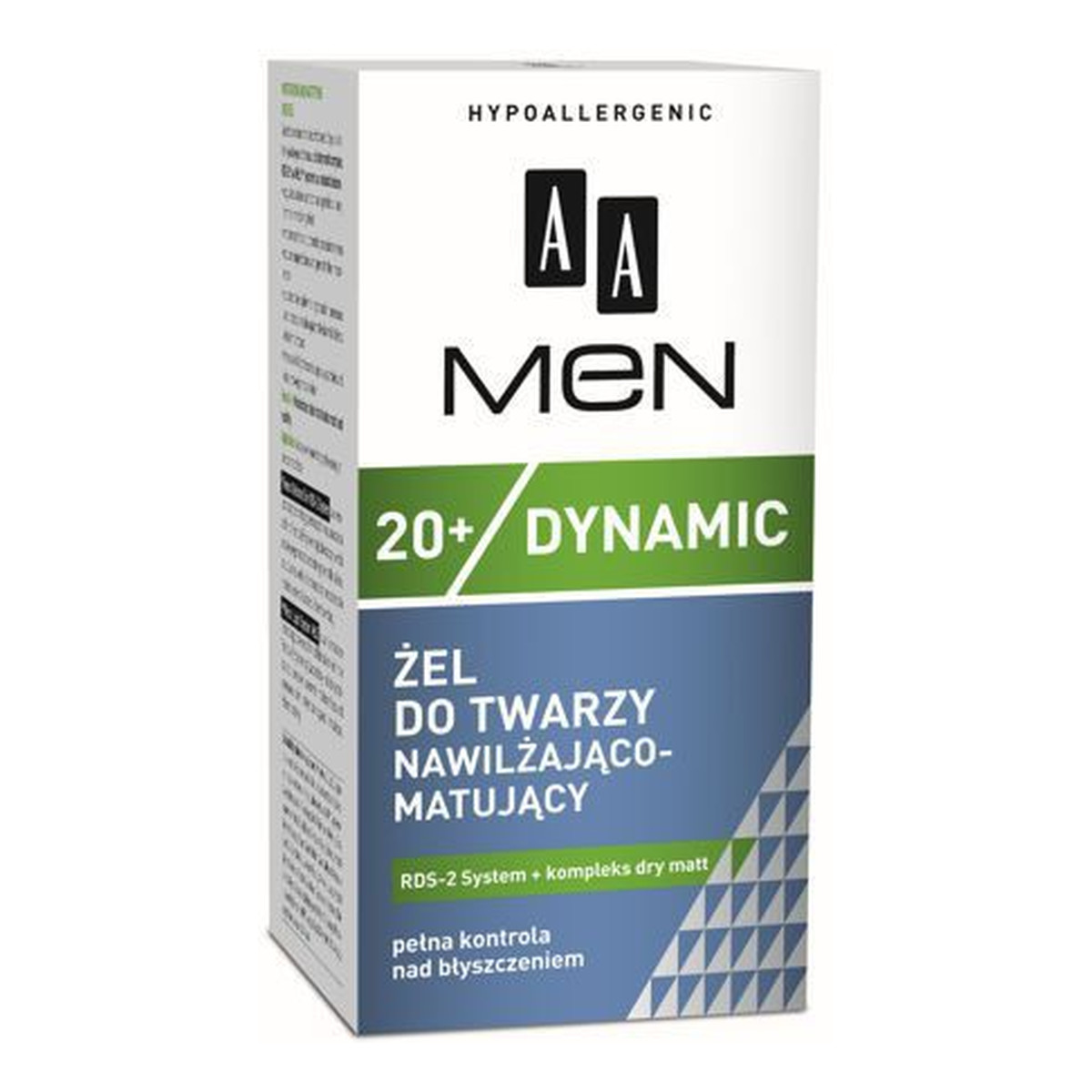 AA 20+ Dynamic Men Żel Do Twarzy Nawilżająco-Matujący