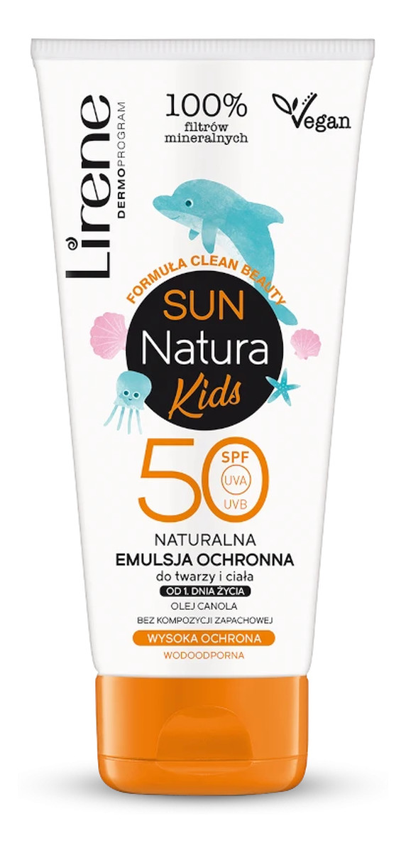 Naturalna emulsja ochronna do twarzy i ciała od 1. dnia życia SPF 50
