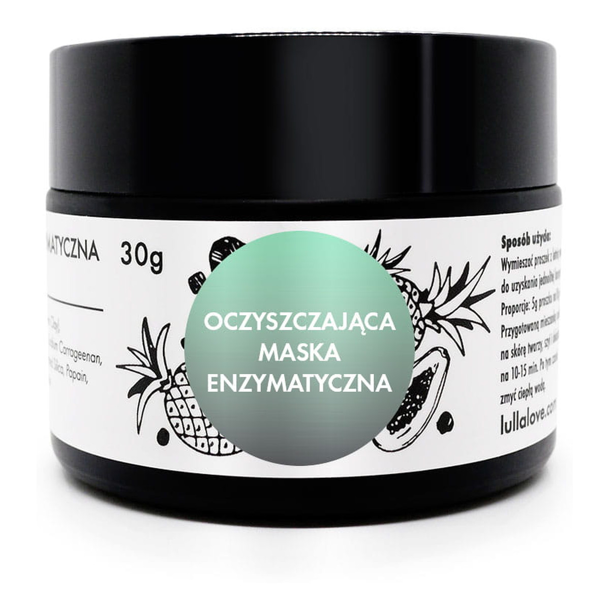 Lullalove Oczyszczająca maska enzymatyczna 30g
