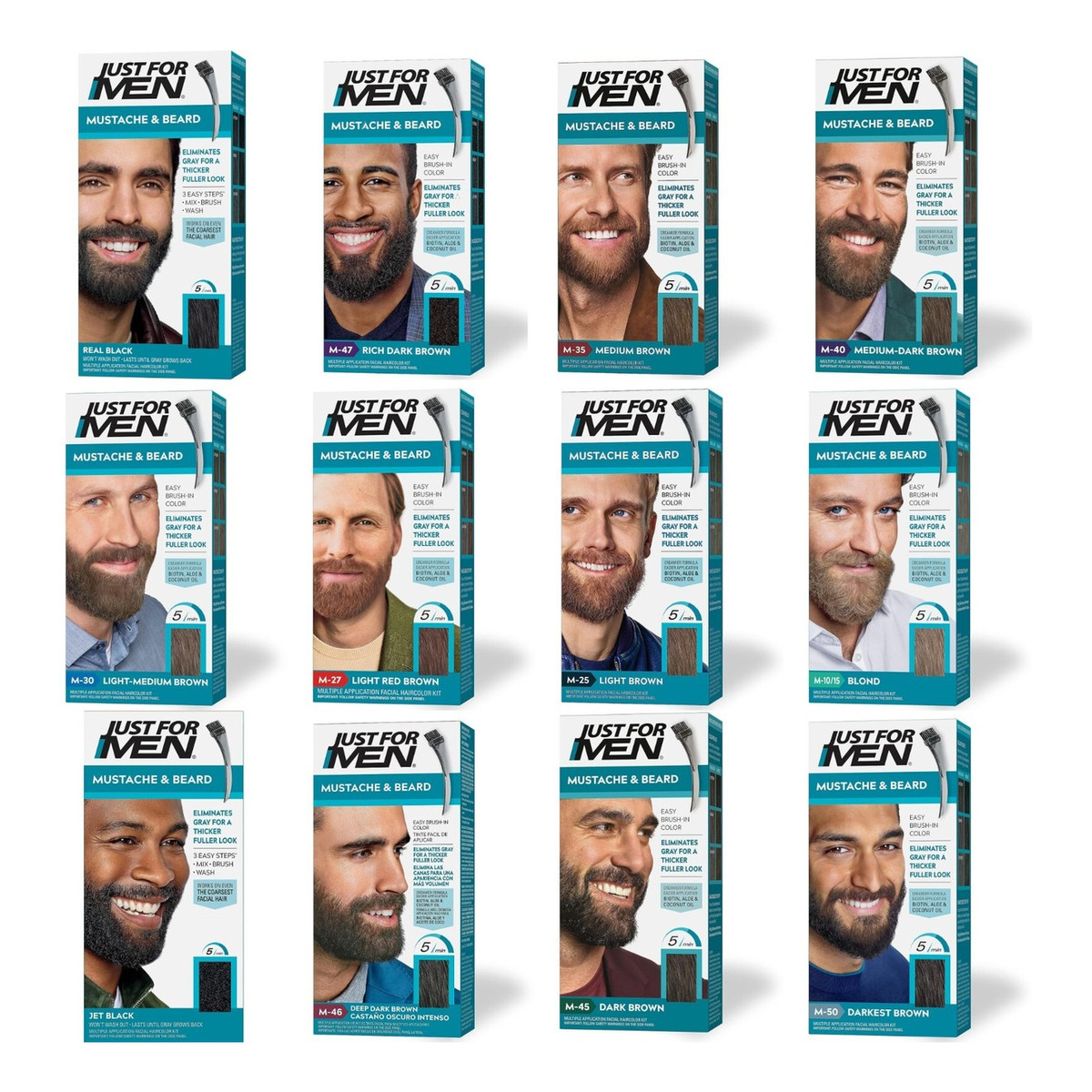 Just For Man Mustache & Beard Żel koloryzujący Do Brody i Wąsów 28g