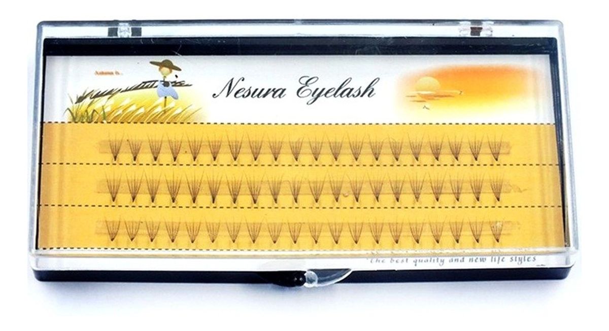 Nesura Eyelash Kępki Jedwabne 60szt