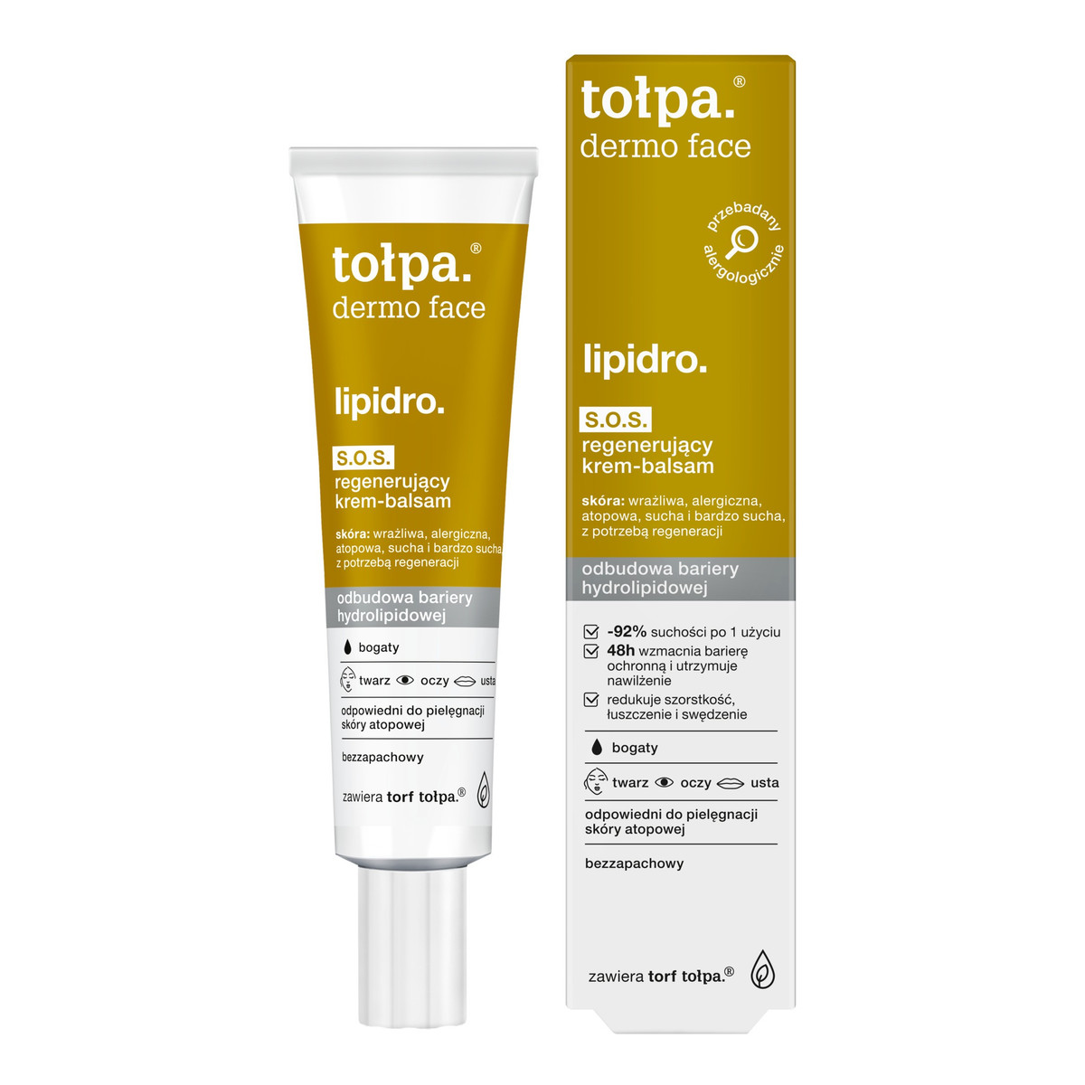 Tołpa Dermo face lipidro S.O.S. regenerujący krem-balsam 40ml