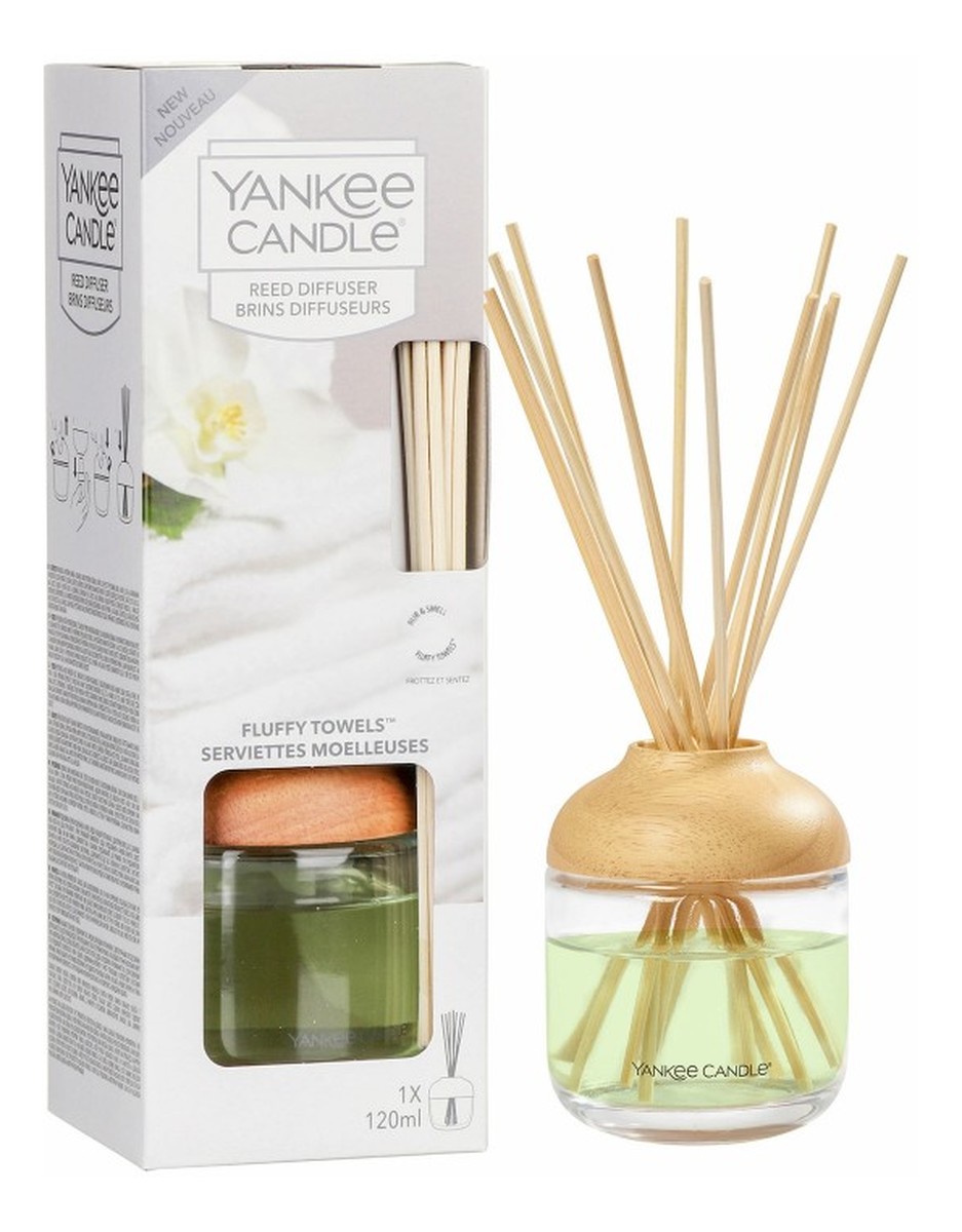 Reed diffuser pałeczki zapachowe z dyfuzorem fluffy towels