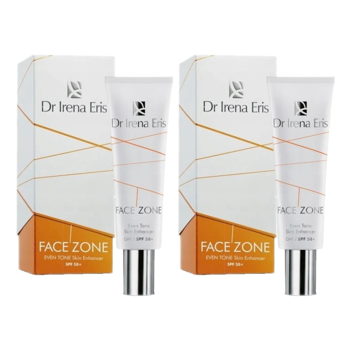 Dr Irena Eris Face Zone & Eye Zone Krem do Twarzy Tonujący Antyrodnikowy SPF 50+ 3x30ml