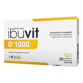D1000 krople w kapsułkach twist-off dla dorosłych i dzieci suplement diety 30 kapsułek