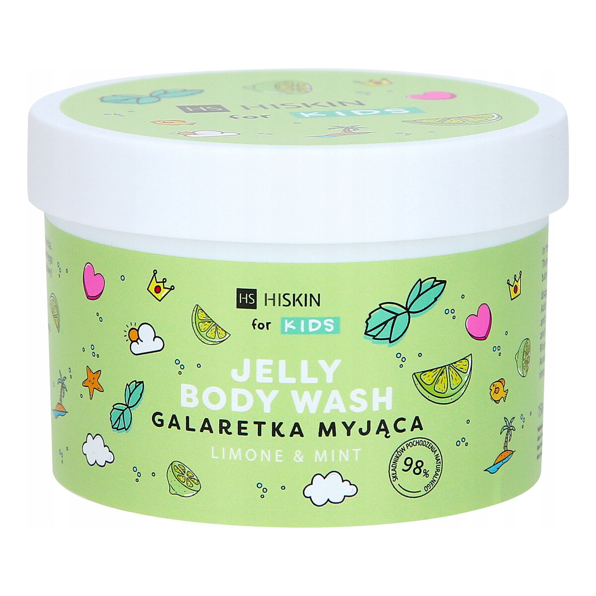Hiskin Kids galaretka myjąca limone & mint 150ml