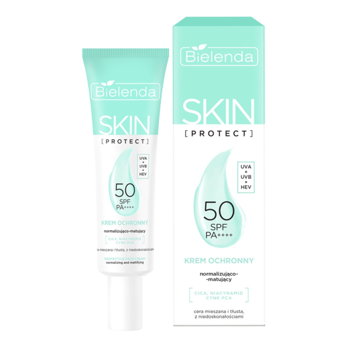 Bielenda Skin Protect Krem SPF50 normalizująco-matujący 40ml