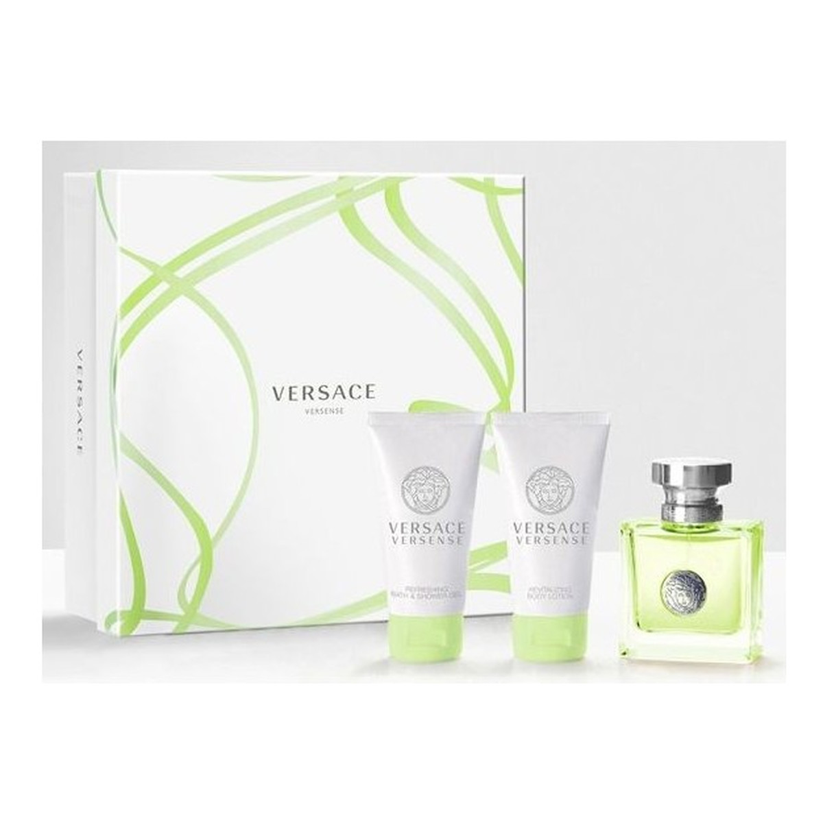 Versace Versense Woda toaletowa 50ml spray + Balsam do ciała 50ml + Żel pod prysznic