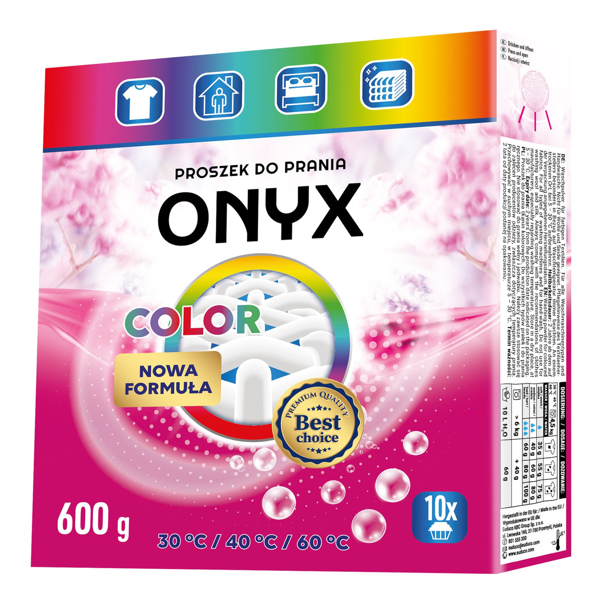 Onyx Proszek do prania Color 10 prań 600g