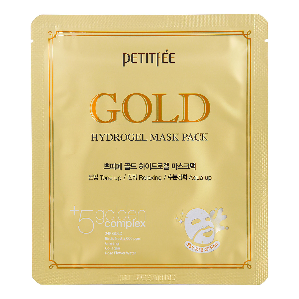 Petitfee Gold Hydrożelowa Nawilżająco-Kojaca Maska ze Złotem 32g