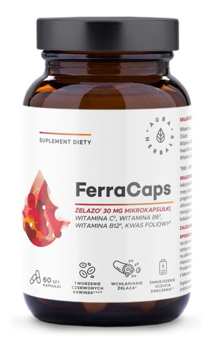FerraCaps żelazo 30 mg 60 kapsułek