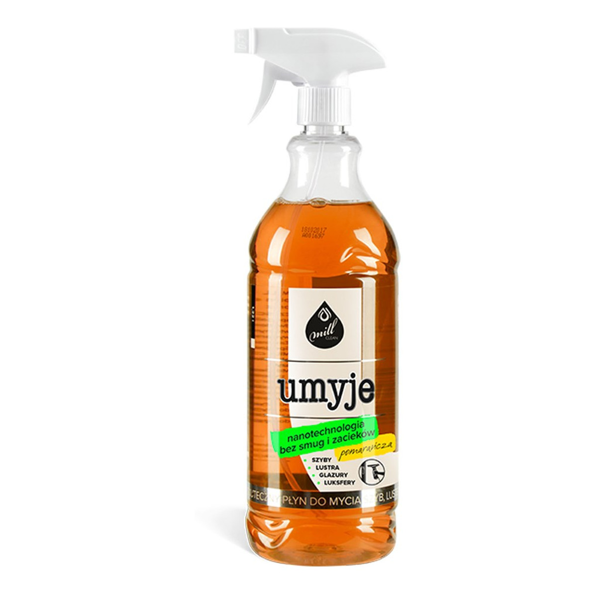 Mill Clean Umyje płyn do mycia szyb luster glazury Pomarańcza 1220ml