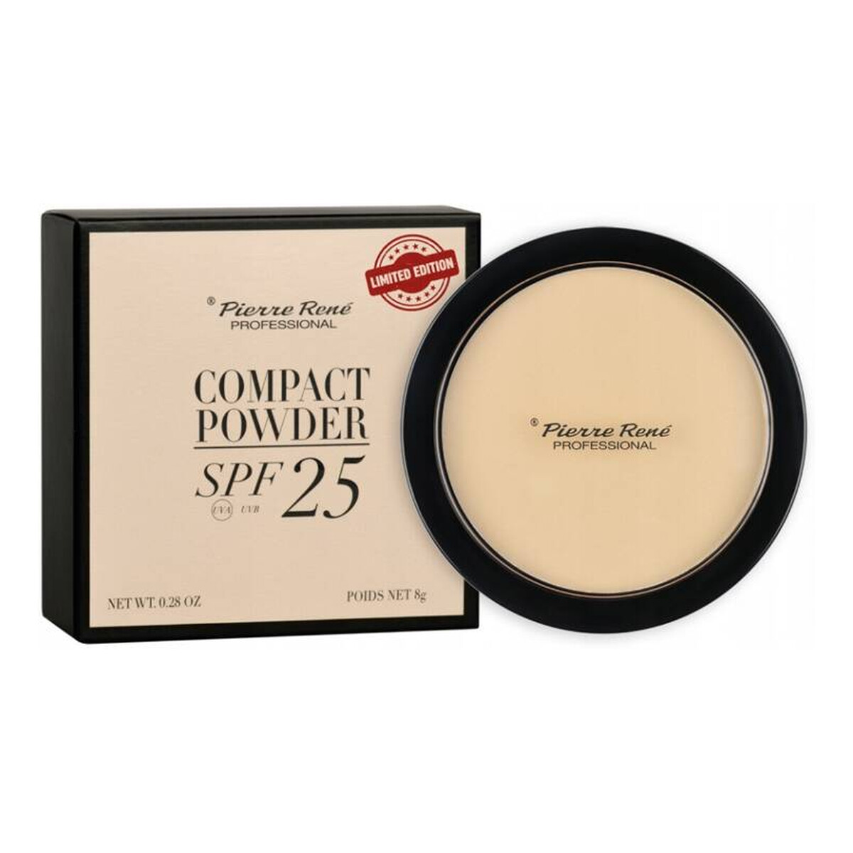 Pierre Rene Professional Compact Powder SPF25 Limited puder prasowany 8g