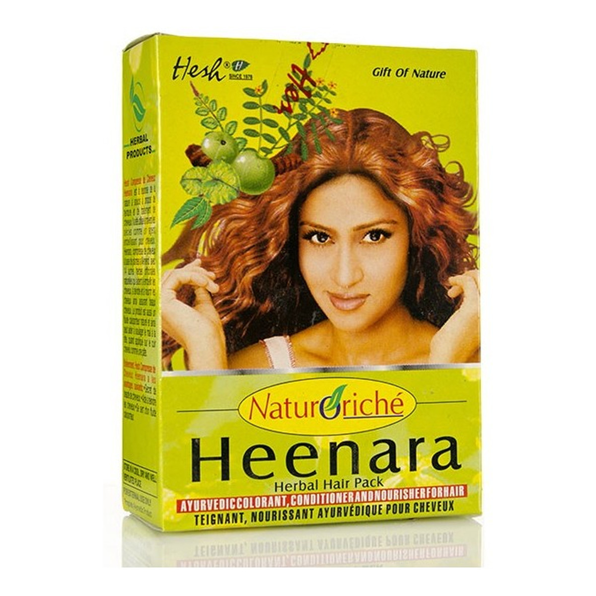 Hesh Heenara Herbal Hair Pack Henna Do Włosów Kolor Miedziany 100g