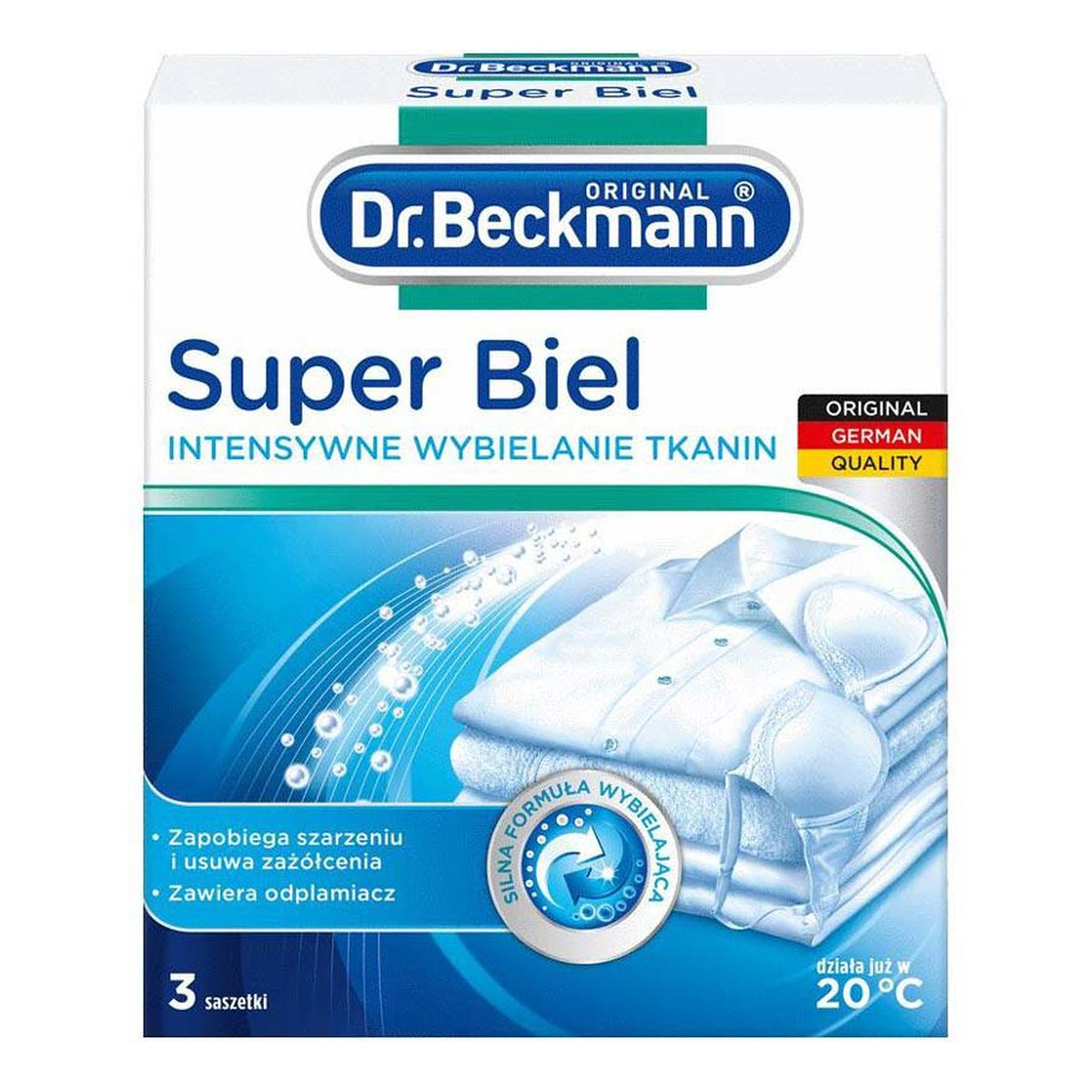 Dr. Beckmann Wybielacz 3x40g Super Biel