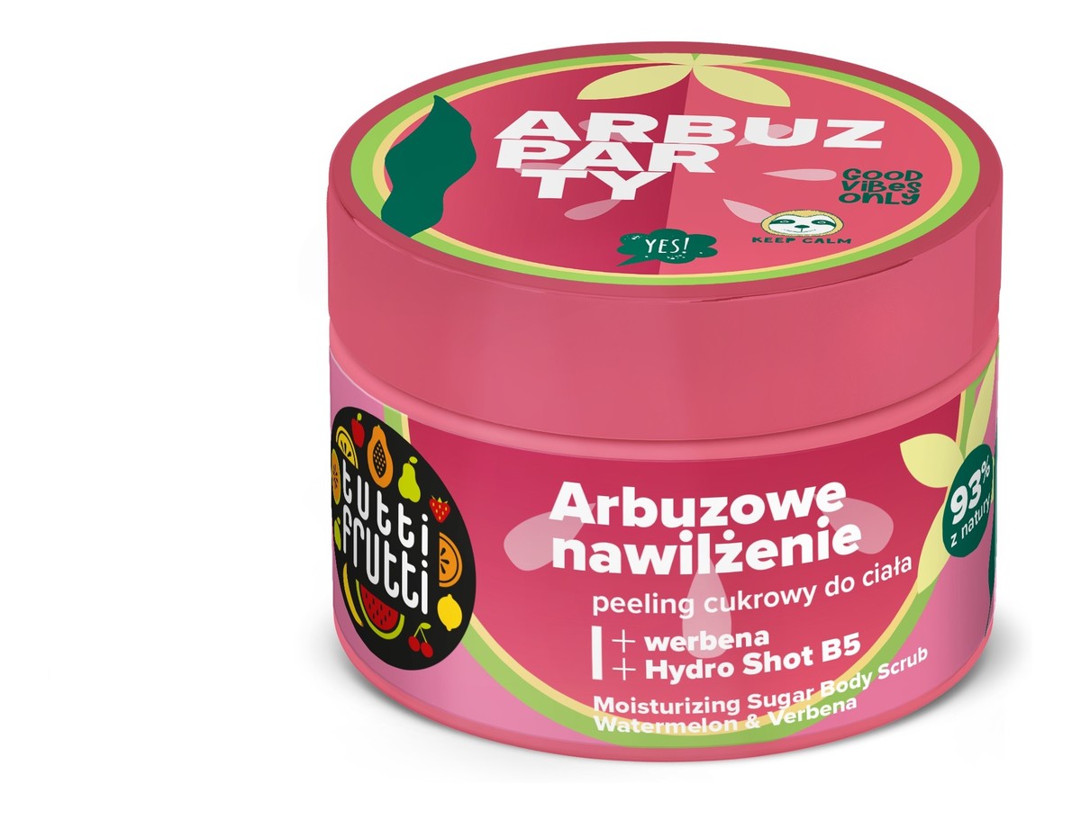 Arbuz Party Peeling cukrowy do ciała Arbuzowe Nawilżenie