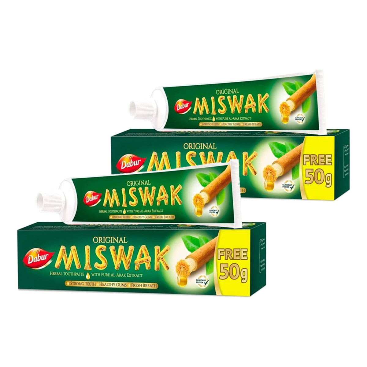 Dabur Miswak Ziołowa pasta do zębów 2x170ml