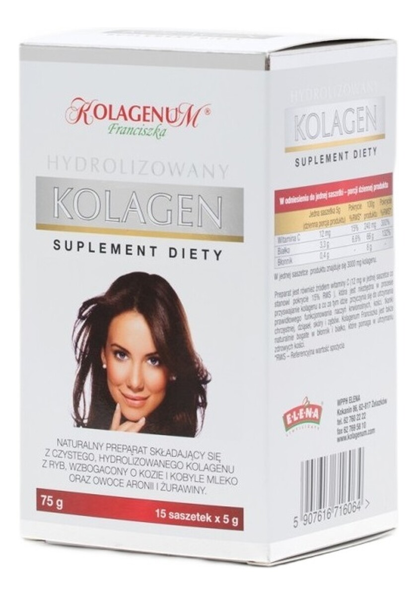 Kolagenum franciszka hydrolizowany kolagen suplement diety w saszetkach 15x5g