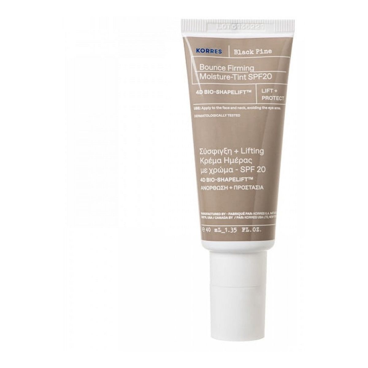 Korres Black Pine Bounce Firming Moisture-Tint SPF20 koloryzujący Krem do twarzy 40ml