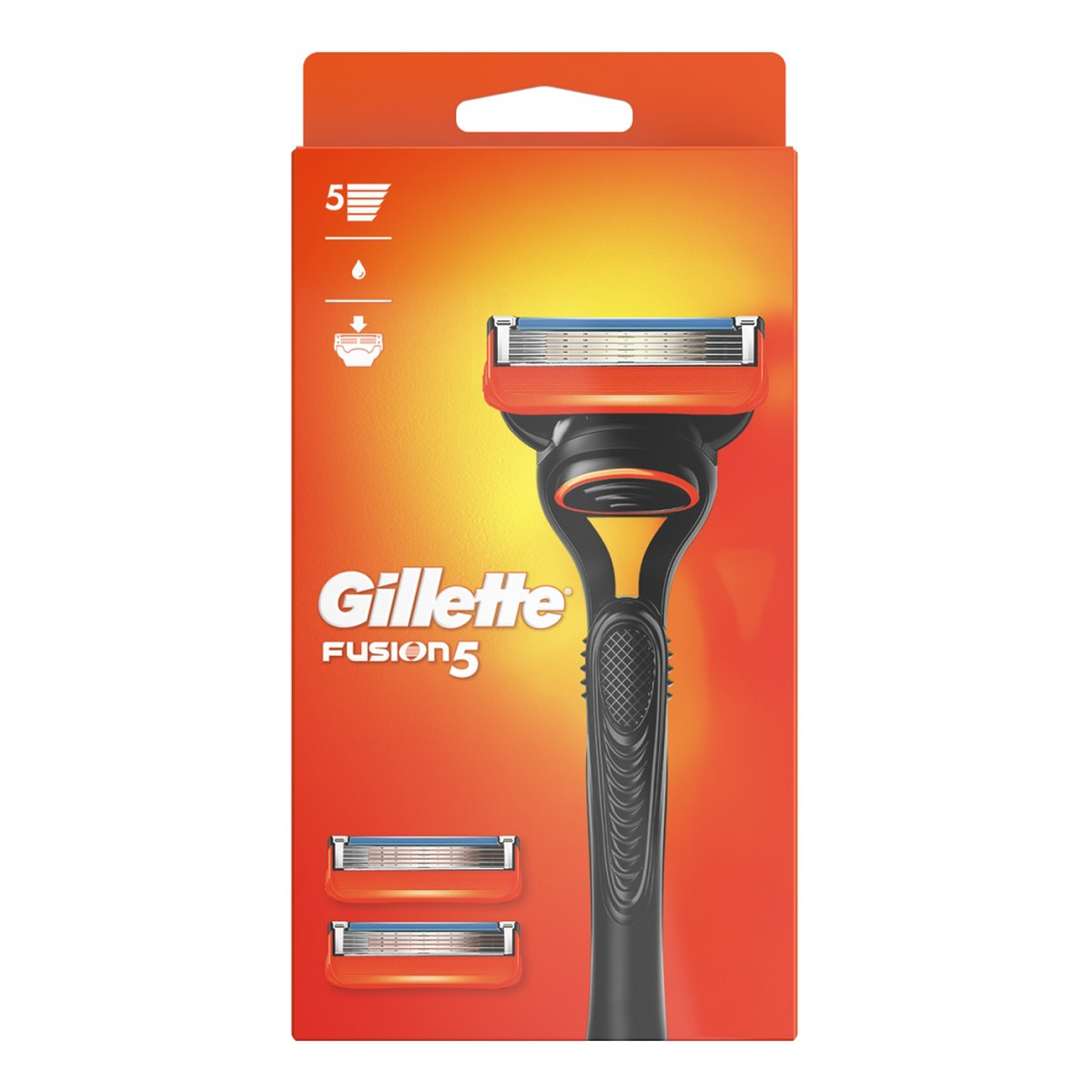 Gillette Fusion5 maszynka do golenia + wkłady 3szt.