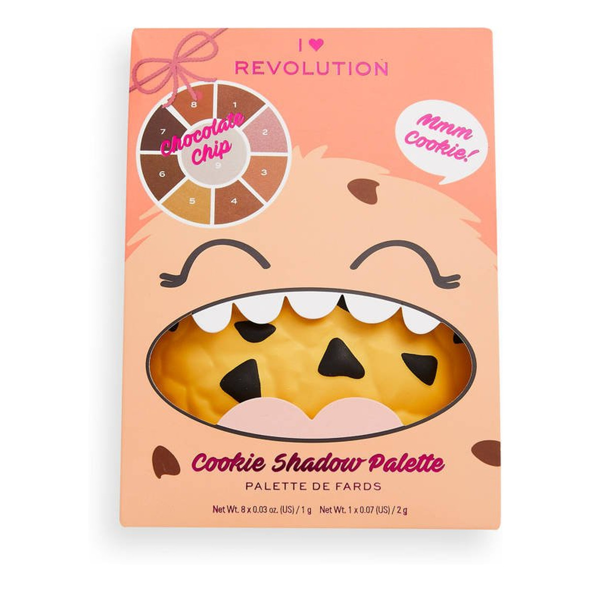 Makeup Revolution I Heart Revolution Cookie Eyeshadow Palette Cienie do powiek Chocolate Chip