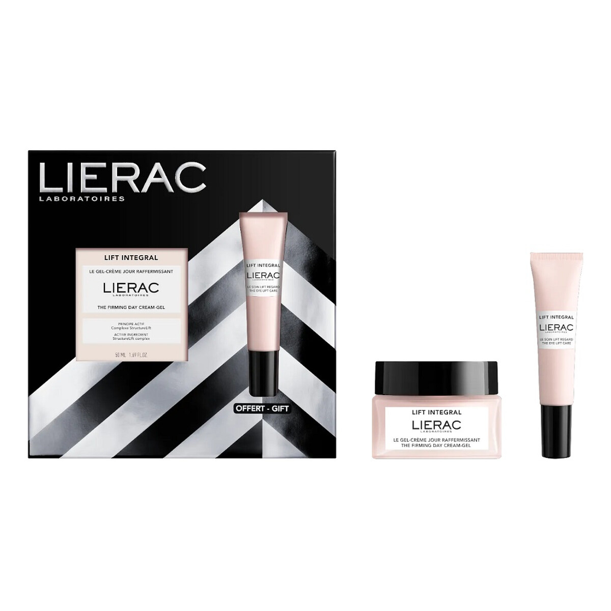 Lierac Lift Integral Zestaw ujędrniający krem-żel na dzień 50ml + liftingujący krem pod oczy 15ml
