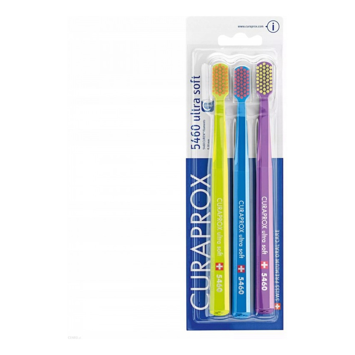 Curaprox 5460 Szczoteczka Do Zębów Ultra Soft 3szt ultramiękka