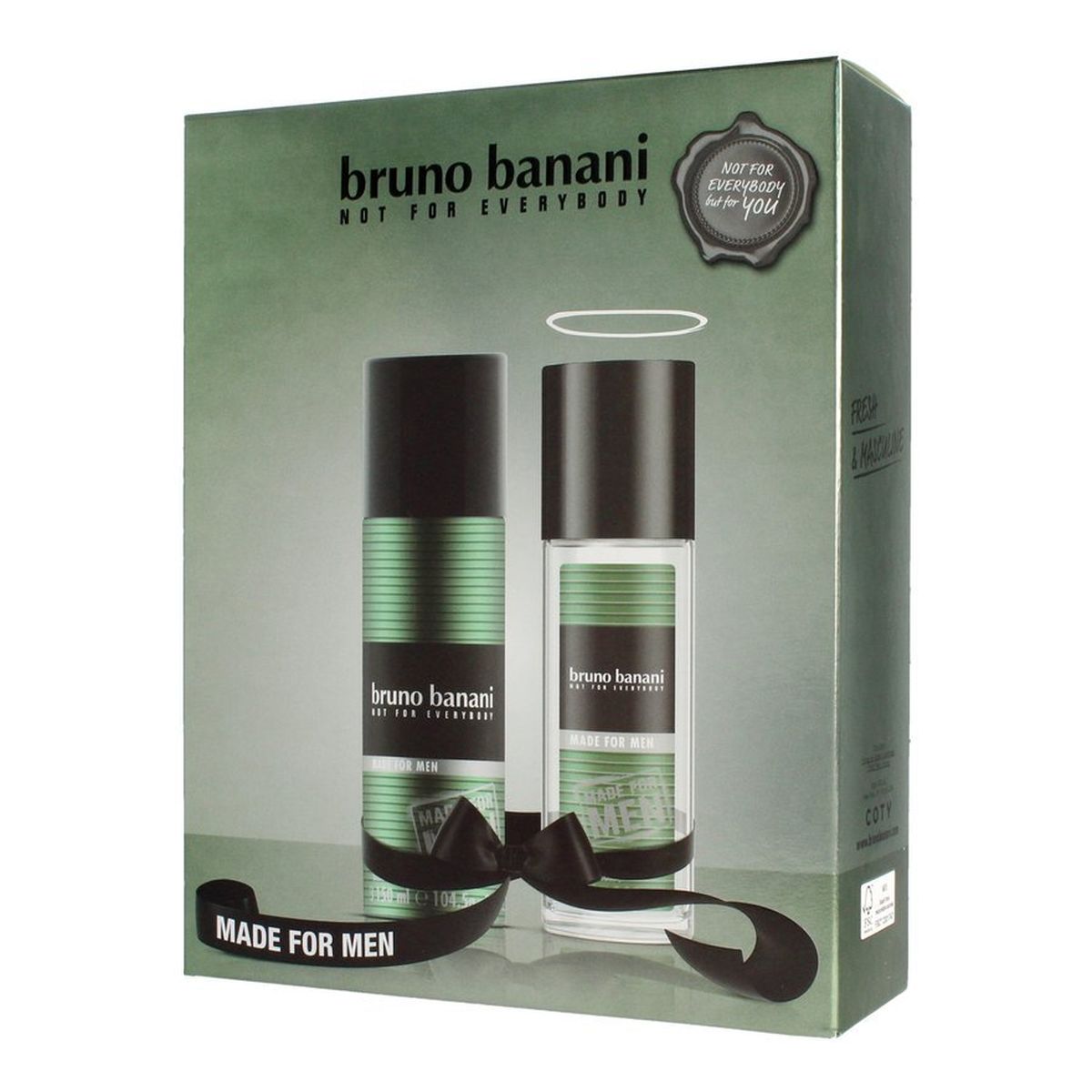 Bruno Banani Made For Men Zestaw prezentowy (dezodorant spray 150ml+dezodorant atomizer 75ml)