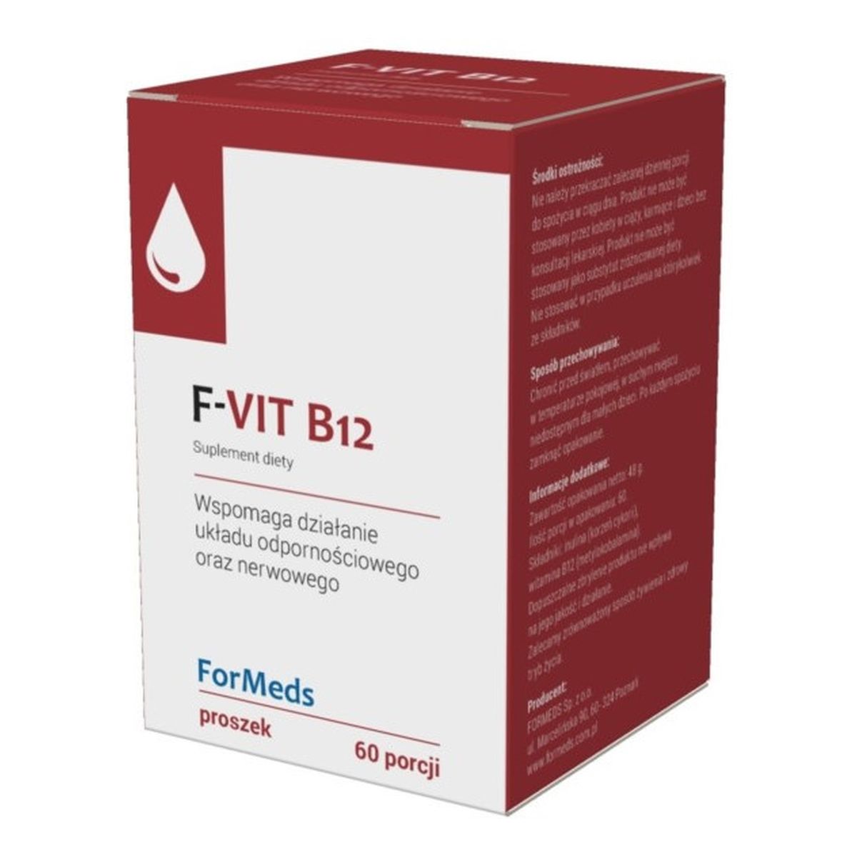 Formeds F-vit b12 suplement diety w proszku 48g
