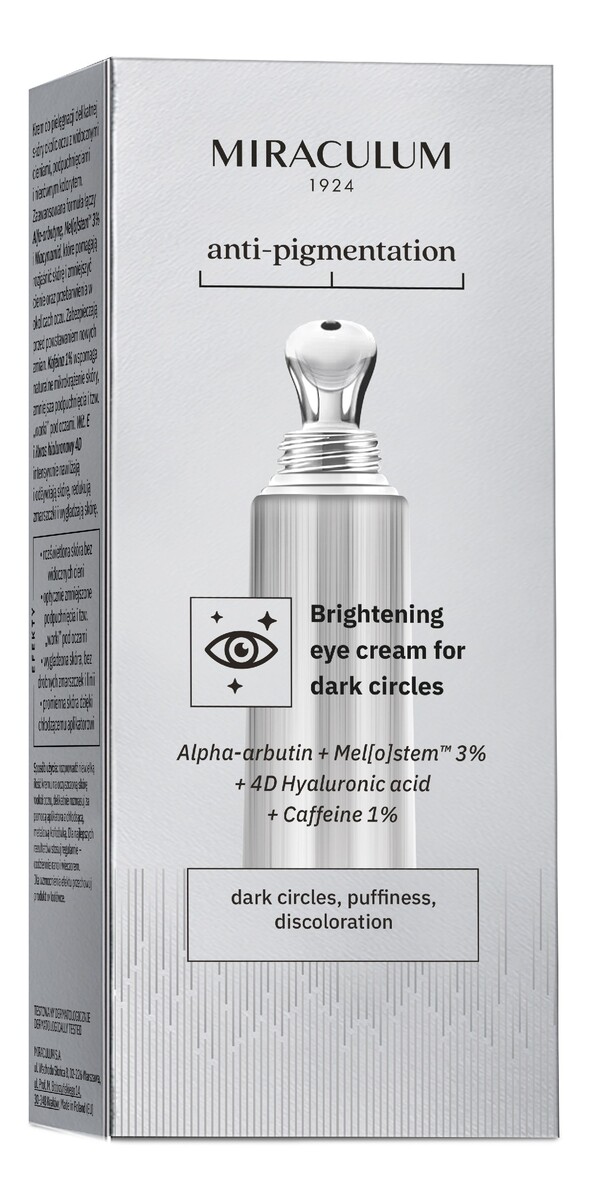 Krem pod oczy rozjaśniający cienie