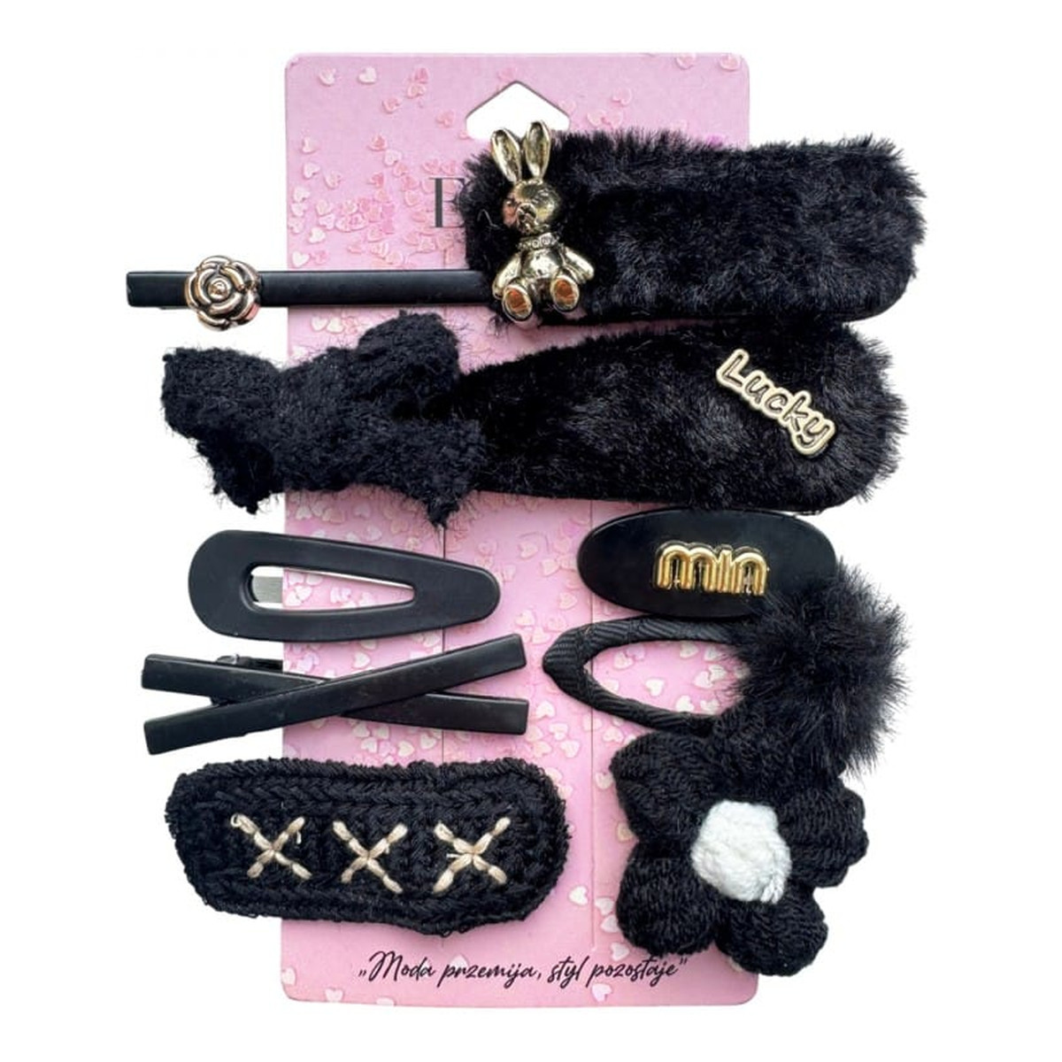 Ecarla zestaw spinek do włosów zdobionych 10szt SP434