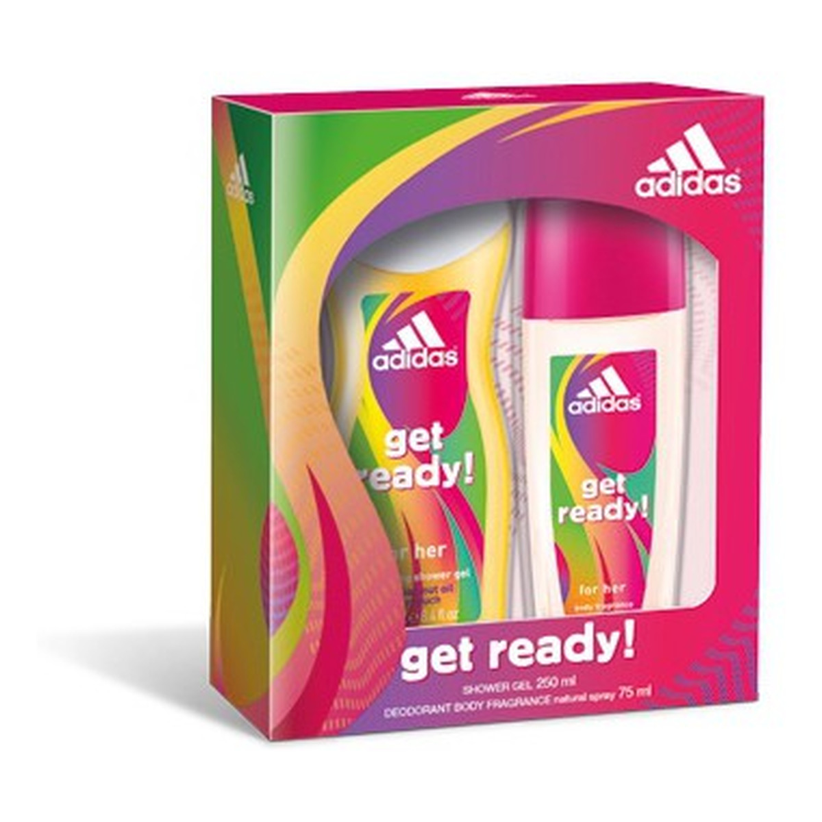 Adidas Get Ready zestaw prezentowy damski 250ml