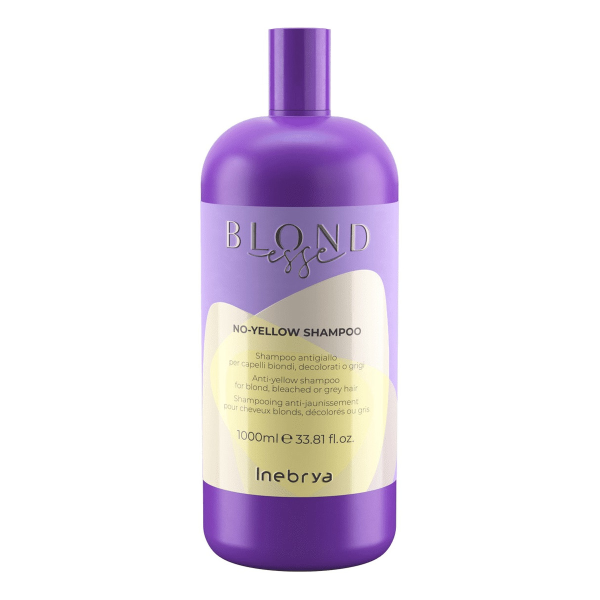 Inebrya Blondesse no-yellow shampoo szampon do włosów blond rozjaśnianych i siwych 1000ml