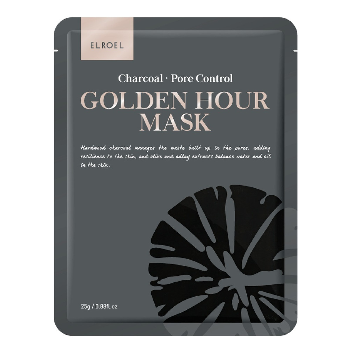 Elroel Golden hour mask oczyszczająca maska do twarzy charcoal 25g