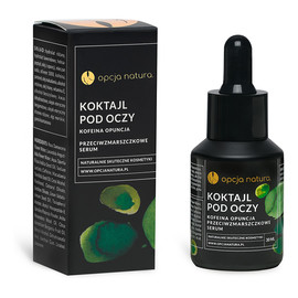 Koktajl pod oczy przeciwzmarszczkowe serum kofeina opuncja