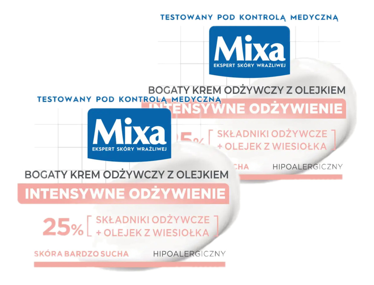 Bogaty Krem Odżywczy z Olejkiem 2x50ml