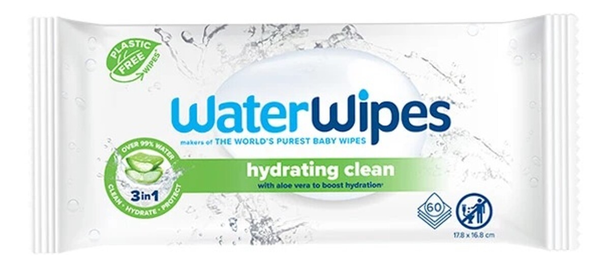 Hydrating clean chusteczki nawilżane dla dzieci z ekstraktem z aloesu 60szt