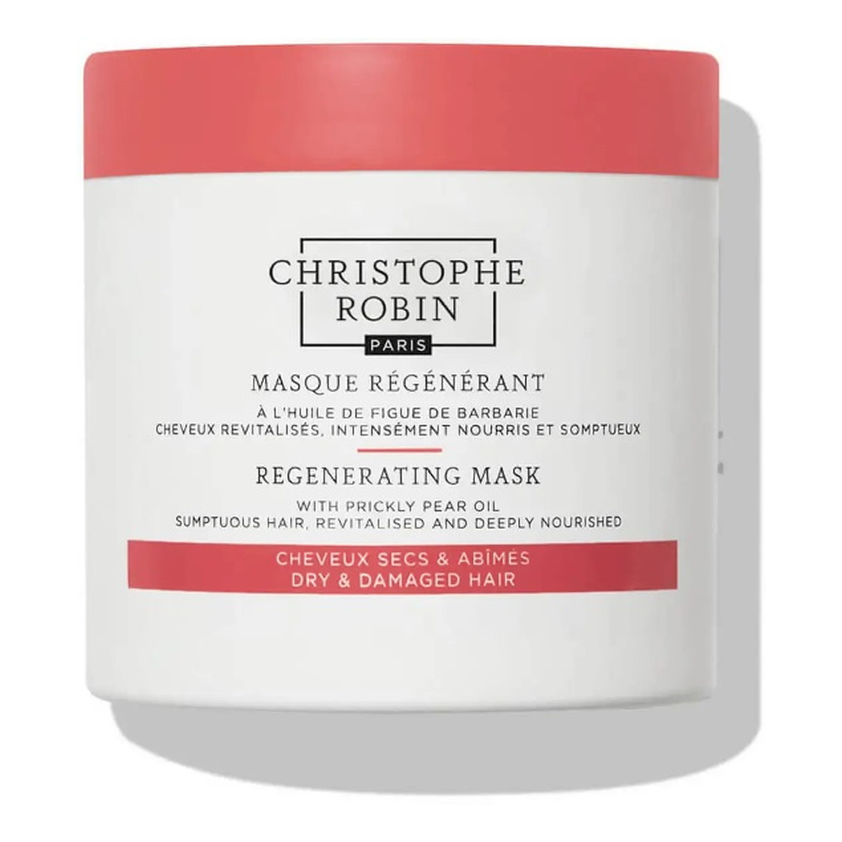 Christophe Robin Regenerating Mask With Prickly Pear Oil Kremowa odżywcza maska do włosów suchych i zniszczonych 250ml