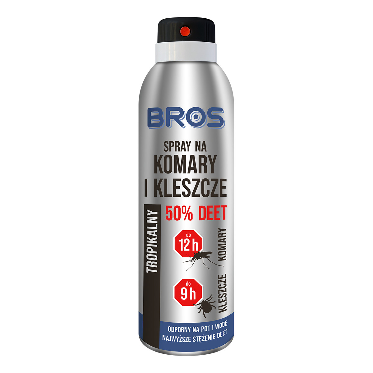 Bros Spray na komary i kleszcze 50% DEET tropikalny 180ml