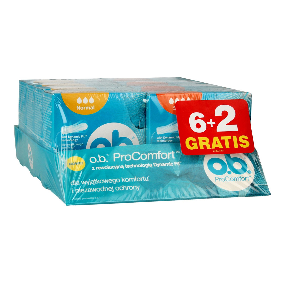 O.B. ProComfort Ultimate Super(8) + Normal (8) komfortowe tampony 1 op.-8szt
