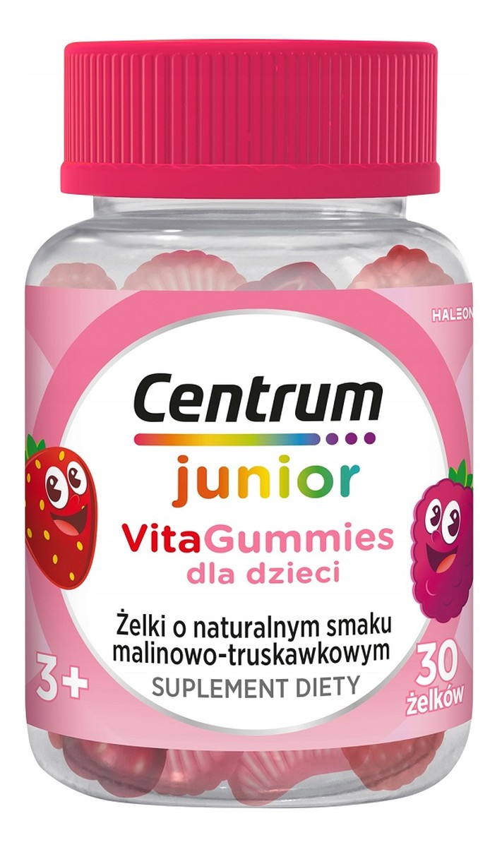 Żelki o smaku malinowo-truskawkowym 30szt
