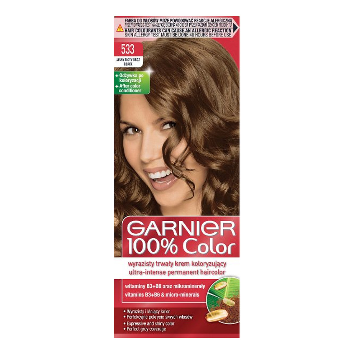 Garnier 100% Color Farba Do Włosów w Kremie 110ml