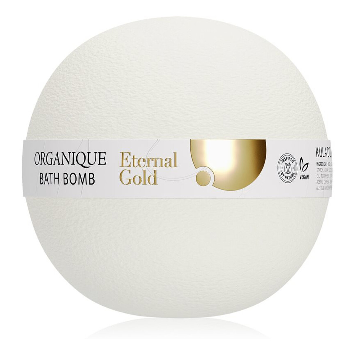 Organique Eternal Gold Odżywcza kula do kąpieli 170g